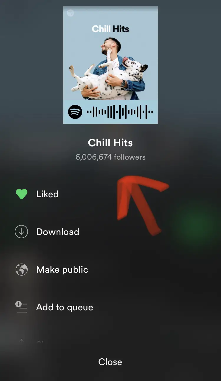 see how many followers in Spotify playlist