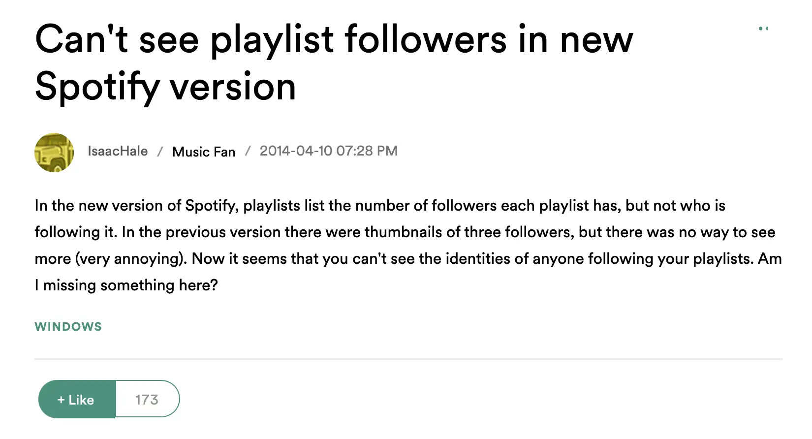 See playlist followers in Spotify