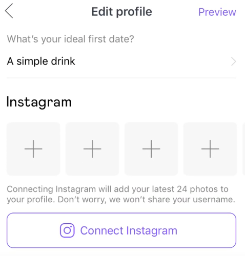 connect instagram to badoo app