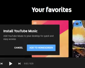 youtube music desktop experience