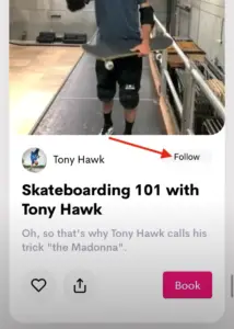 How to follow on Cameo