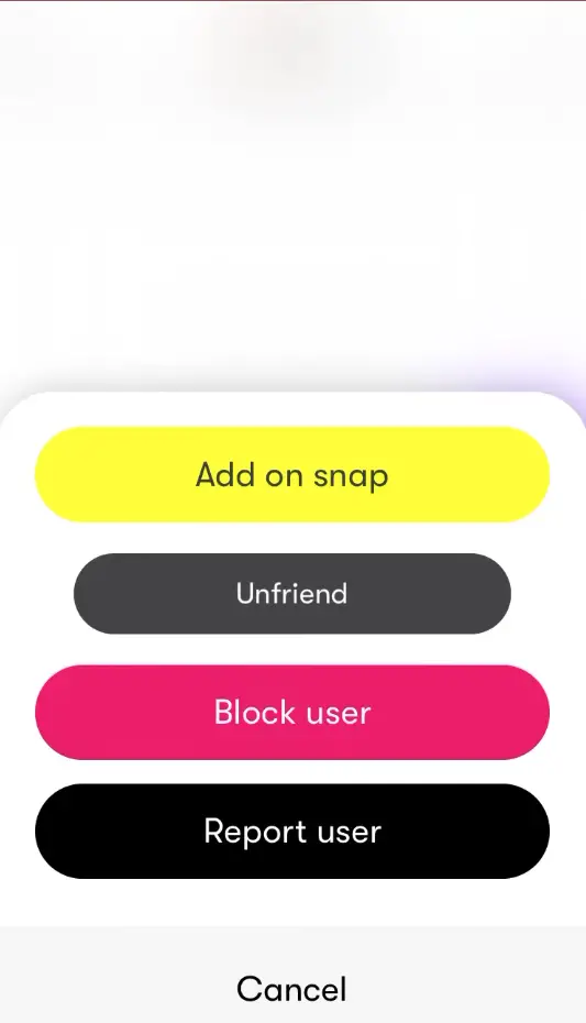 unfriend on Wink app