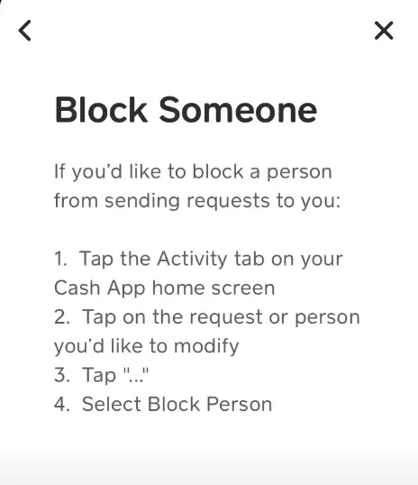 How to block someone in Cash app
