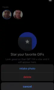 delete face in REFACE app