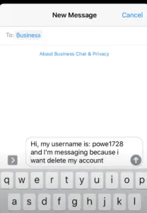 Delete Itsme account